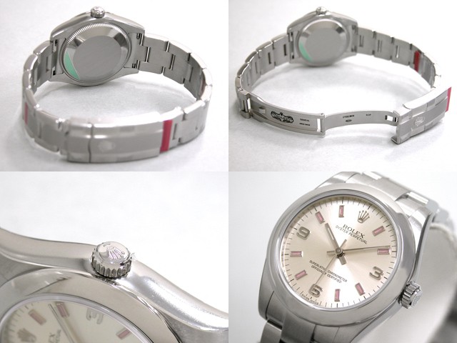 ロレックススーパーコピー ROLEX パーペチュアル ボーイズ 177200 シルバー3 6 9ピンクバー