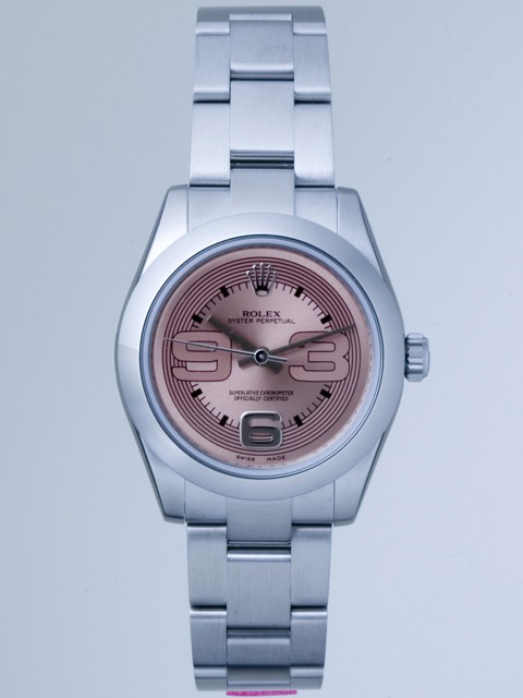 ロレックススーパーコピー ROLEX パーペチュアル ボーイズ 177200 ピンクビックアラビア