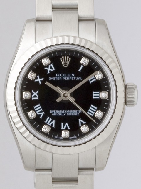 ロレックススーパーコピー ROLEX パーペチュアル 176234G ブラックプリントローマ