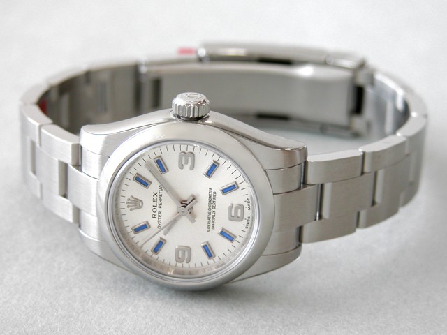 ロレックススーパーコピー ROLEX パーペチュアル レディース 176200 シルバー ブルーバー