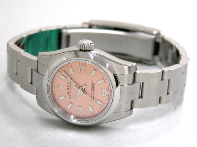 ロレックススーパーコピー ROLEX パーペチュアル レディース 176200 ピンク ホワイトバー