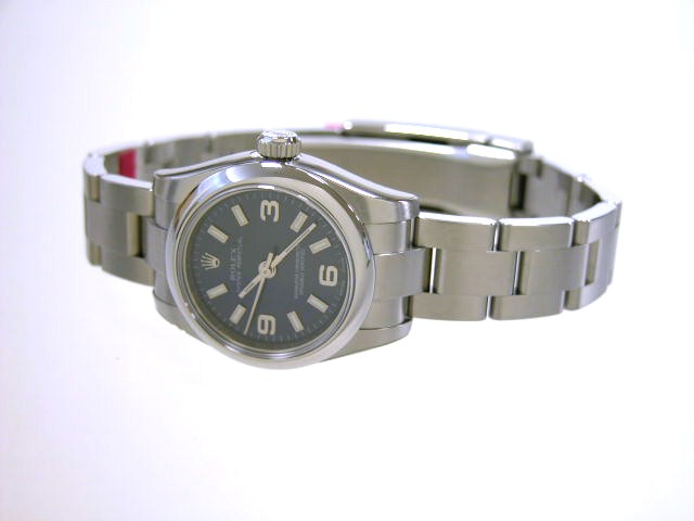 ロレックススーパーコピー ROLEX パーペチュアル レディース 176200 ブルー ホワイトバー