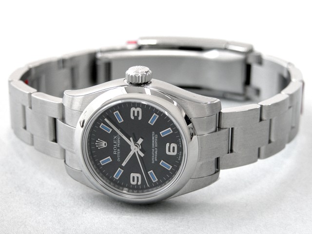 ロレックススーパーコピー ROLEX パーペチュアル レディース 176200 ブラック ブルーバー