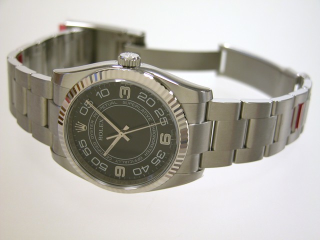 ロレックススーパーコピー ROLEX パーペチュアル 116034 ブラックコンセントアラビア