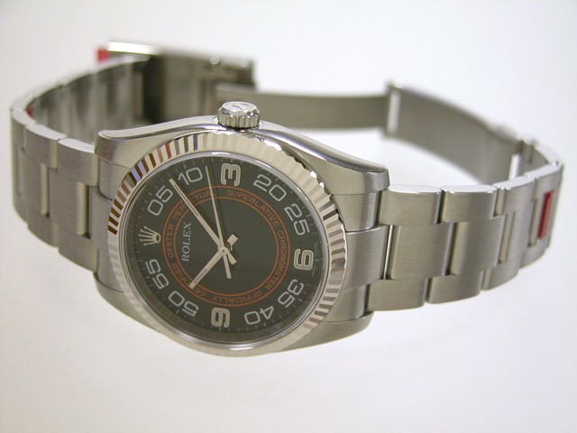 ロレックススーパーコピー ROLEX パーペチュアル 116034 ブラックオレンジアラビア