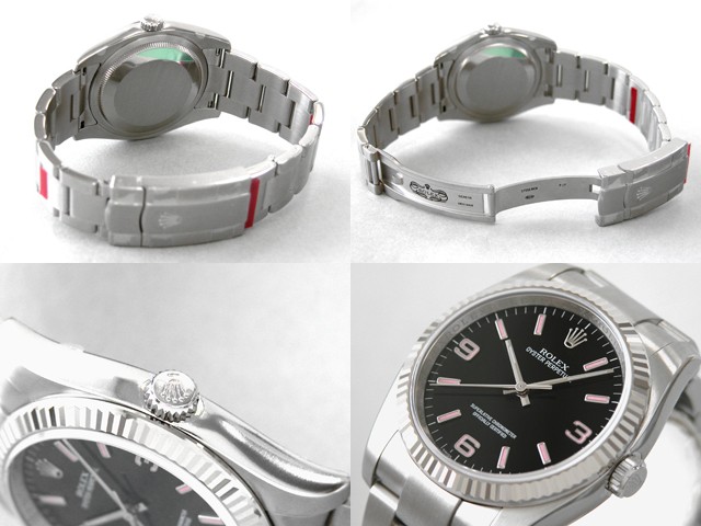 ロレックススーパーコピー ROLEX パーペチュアル 116034 ブラック アラビアピンク