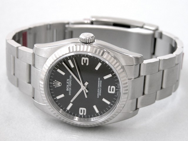 ロレックススーパーコピー ROLEX パーペチュアル 116034 ブラック アラビアホワイト