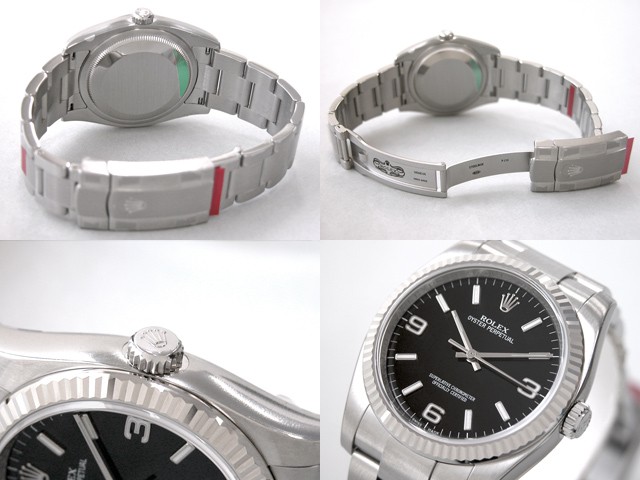 ロレックススーパーコピー ROLEX パーペチュアル 116034 ブラック アラビアホワイト