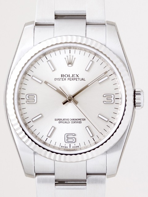 ロレックススーパーコピー ROLEX パーペチュアル 116034 シルバー アラビア