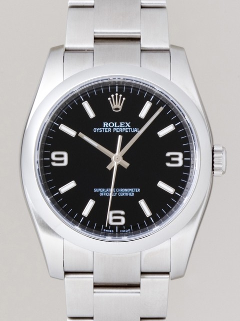 ロレックススーパーコピー ROLEX パーペチュアル 116000 ブラック ホワイトアラビア