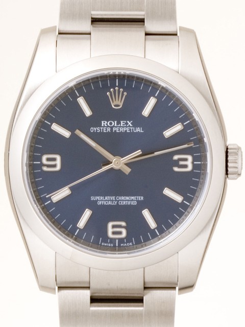 ロレックススーパーコピー ROLEX パーペチュアル 116000 ブルー アラビア メンズ