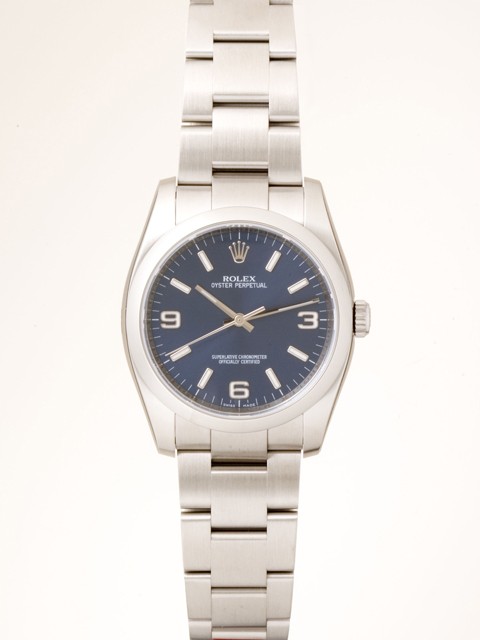 ロレックススーパーコピー ROLEX パーペチュアル 116000 ブルー アラビア メンズ