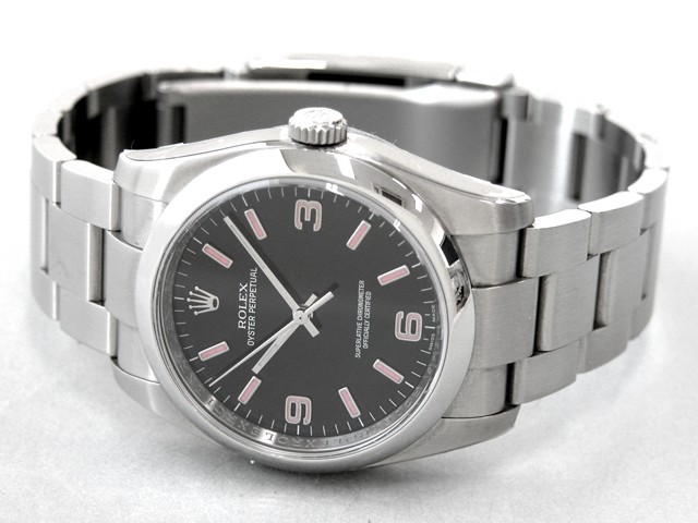 ロレックススーパーコピー ROLEX パーペチュアル 116000 ブラック ピンクアラビア
