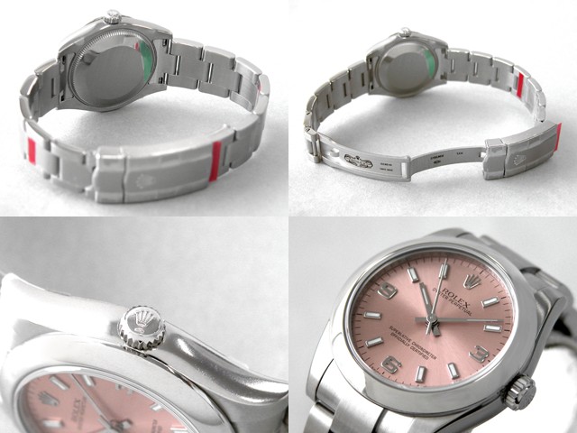 ロレックススーパーコピー ROLEX パーペチュアル ボーイズ 177200 ピンク ホワイトバー