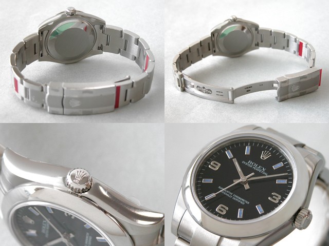 ロレックススーパーコピー ROLEX パーペチュアル 177200 ボーイズ ブラック ブルーバー