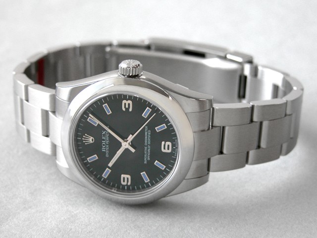 ロレックススーパーコピー ROLEX パーペチュアル 177200 ボーイズ ブラック ブルーバー