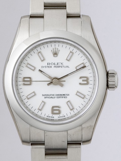 ロレックススーパーコピー ROLEX パーペチュアル レディース 176200 ホワイト ホワイトバー