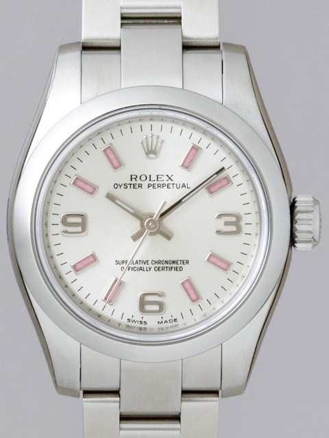 ロレックススーパーコピー ROLEX パーペチュアル レディース 176200 シルバー3 6 9ピンクバー