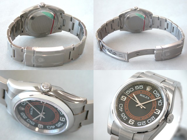 ロレックススーパーコピー ROLEX パーペチュアル 116000 ブラック３ ６ ９
