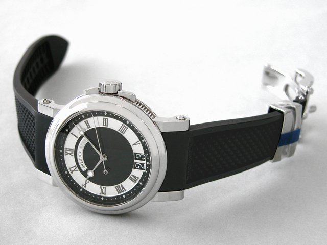 ブレゲスーパーコピー Breguet マリーンビックデイト 5817ST/92/5V8 SSラバー ブラック