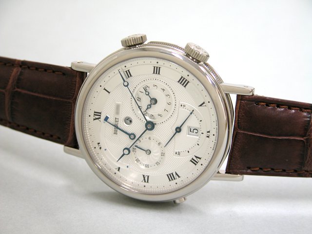 ブレゲスーパーコピー Breguet クラシック 5707BB/12/9V6 アラーム ダブルタイムゾーン シルバー