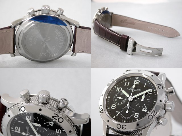 ブレゲスーパーコピー Breguet アエロナバル 3800ST/92/9W6 SS/皮 ブラック