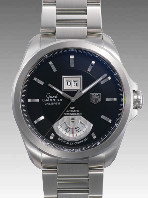 タグ・ホイヤースーパーコピー グランドカレラ ＧＭＴ キャリバー８ WAV5111.BA0901 ブラック