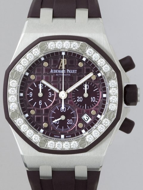 オーデマ･ピゲスーパーコピー ロイヤルオーク オフショアクロノ レディース 26048SK.ZZ.D066CA.01 ボルドー