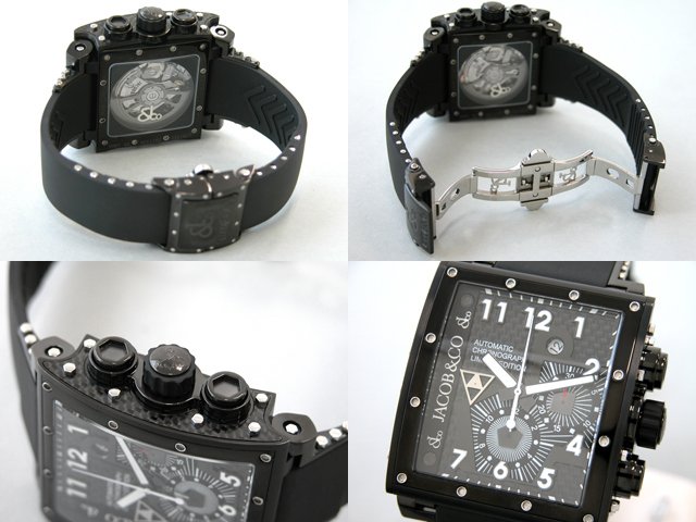 ジェイコブスーパーコピー エピックI クロノグラフ JC-V2Q2B PVD ラバー  ブラックカーボン/ブラック