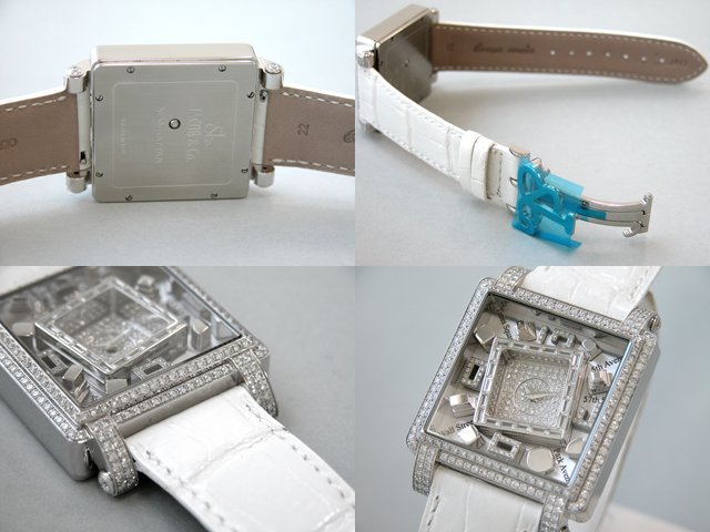 ジェイコブスーパーコピー The Manhattan マンハッタン JC-MANSSD ケースダイヤ ラグダイヤ 37mm シルバー/ダイヤ入り
