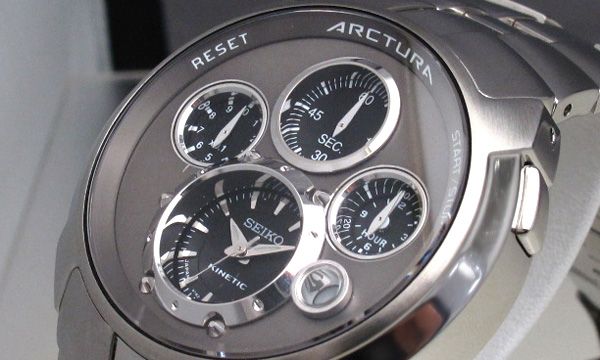 セイコースーパーコピー SEIKOアークチュラクロノ SLQ025J1 オートクォーツ グレー／ブラック