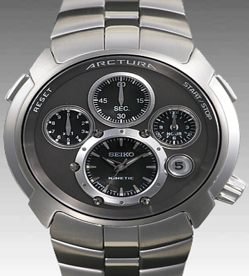セイコースーパーコピー SEIKOアークチュラクロノ SLQ025J1 オートクォーツ グレー／ブラック