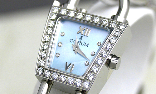 コルムスーパーコピー パドロックチェーン ウォッチ 137.414.47/ K300PM29 レディース