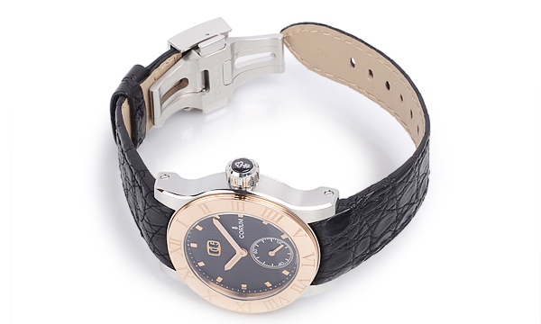 コルムスーパーコピー ロムルス ラージデイト 812.515.24 F221 BN76 ステンレス・ピンクゴールド 