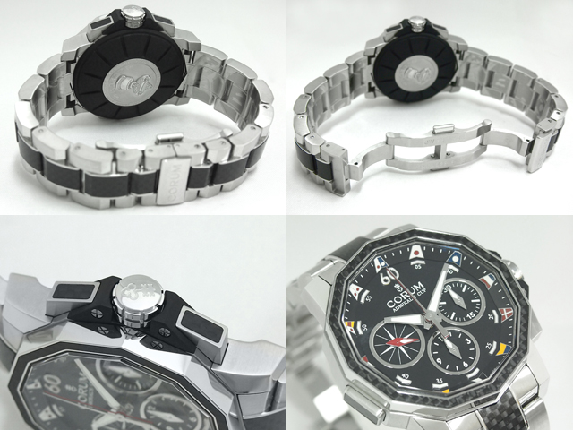 コルムスーパーコピー アドミラルズカップ チャレンジャー44 スプリットセコンド 986.691.11/V761 AN92 ブラック