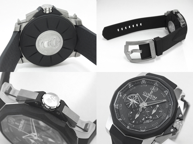 コルムスーパーコピー アドミラルズカップ チャレンジャー48 クロノグラフ 753.935.06/0371 AN52 ラバー ブラック