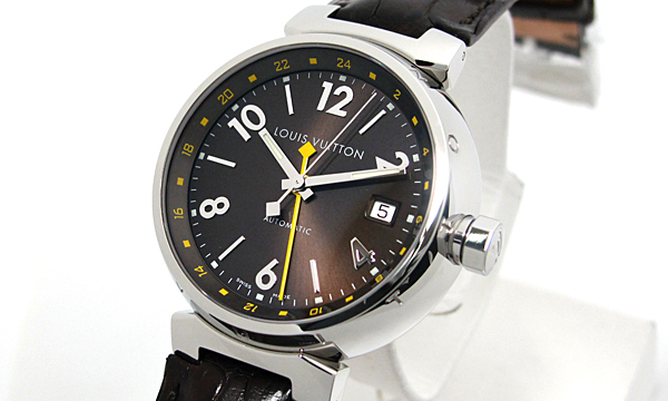 ルイ・ヴィトンスーパーコピー タンブールＧＭＴ Q11310 ステンレス ブラウン 38.0mm