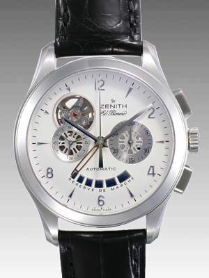 ゼニススーパーコピー クラスオープンエルプリメロ ４０ｍｍ 03.0510.4021/ 01.C492 シルバー