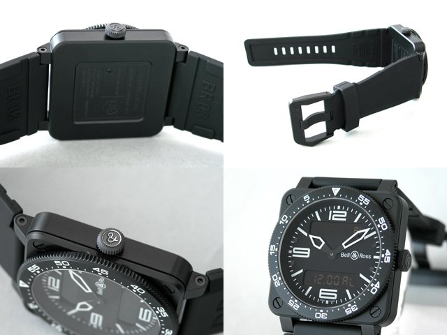 ベル＆ロススーパーコピー BR03-88 TYPE AVIATION CARBON FINISH BR03-88 ラバーベルト ブラック