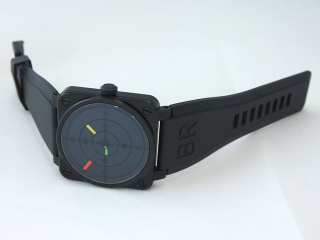ベル＆ロススーパーコピー BR03-92 RADAR BR03-92 ラバーベルト ブラック 自動巻