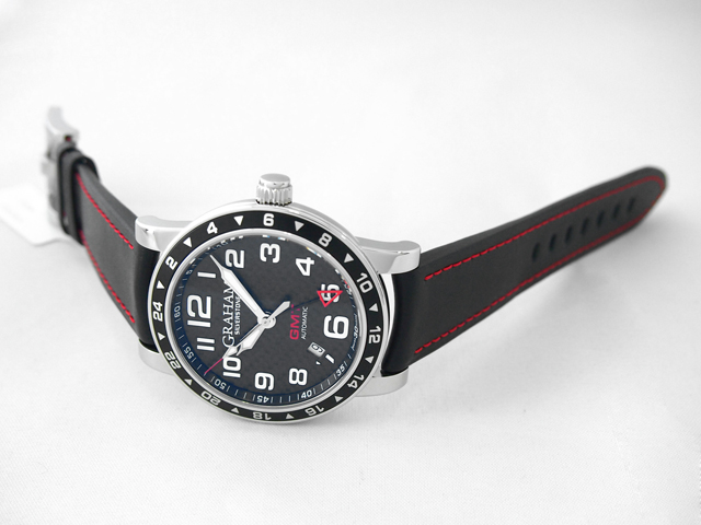 グラハムスーパーコピー シルバーストーン タイムゾーン GMT 2TZAS.B02A ブラックカーボン
