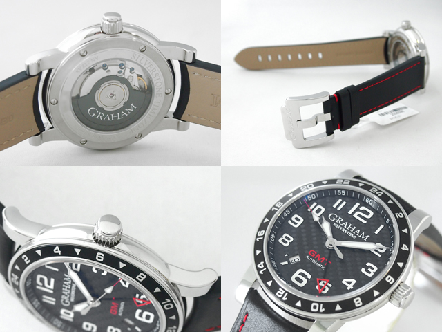 グラハムスーパーコピー シルバーストーン タイムゾーン GMT 2TZAS.B02A ブラックカーボン