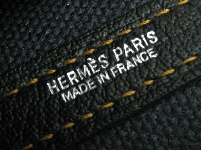 エルメススーパーコピー ガーデンロングショルダーＰＭ/ネイビー×ブラック/デニム/□P刻印（2012年製造）HERMES-002