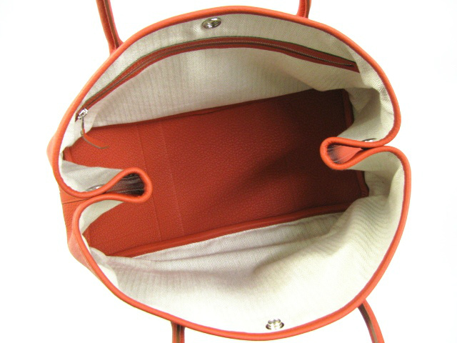 エルメススーパーコピーガーデンパーティPM/トートバッグ/カプシーヌ（金具：シルバー）/ネゴンダ/P刻 HERMES-006