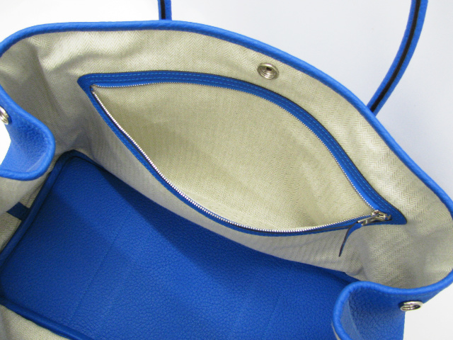 エルメススーパーコピーガーデンパーティPM（ネゴンダ/ブルーヒドラ/シルバー金具）HERMES-008