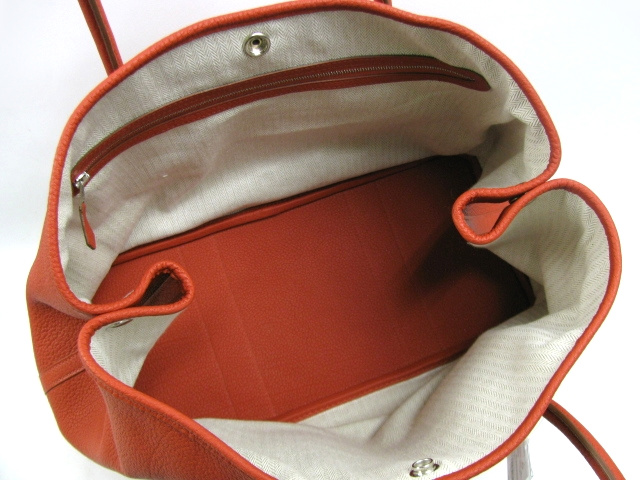 エルメススーパーコピーガーデンパーティPM/トートバッグ/カプシーヌ（金具：シルバー）/ネゴンダ HERMES-009