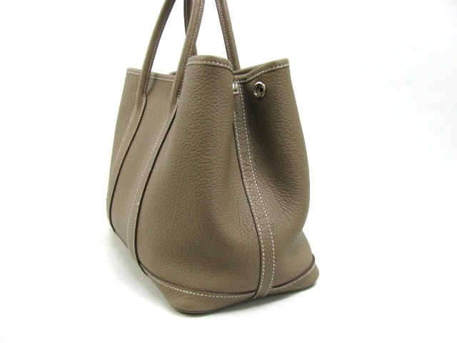 エルメススーパーコピーガーデンTPM/トートバッグ（ネゴンダ/エトゥープ/シルバー金具）HERMES-010