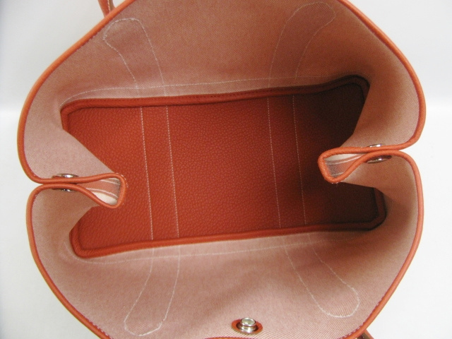エルメススーパーコピーガーデンパーティPM/トートバッグ（トワルアッシュ/パプリカ）HERMES-013