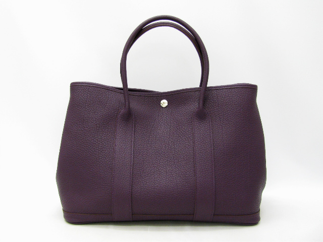 エルメススーパーコピーガーデンパーティPM（ネゴンダ/カシス/シルバー金具）HERMES-015
