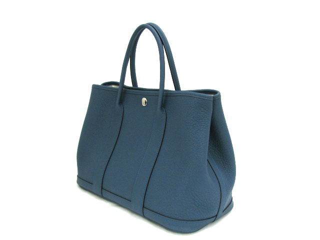 エルメスコピーガーデンTPM/ハンドバッグ/ブルータラサ（金具：シルバー）/ネゴンダ HERMES-017